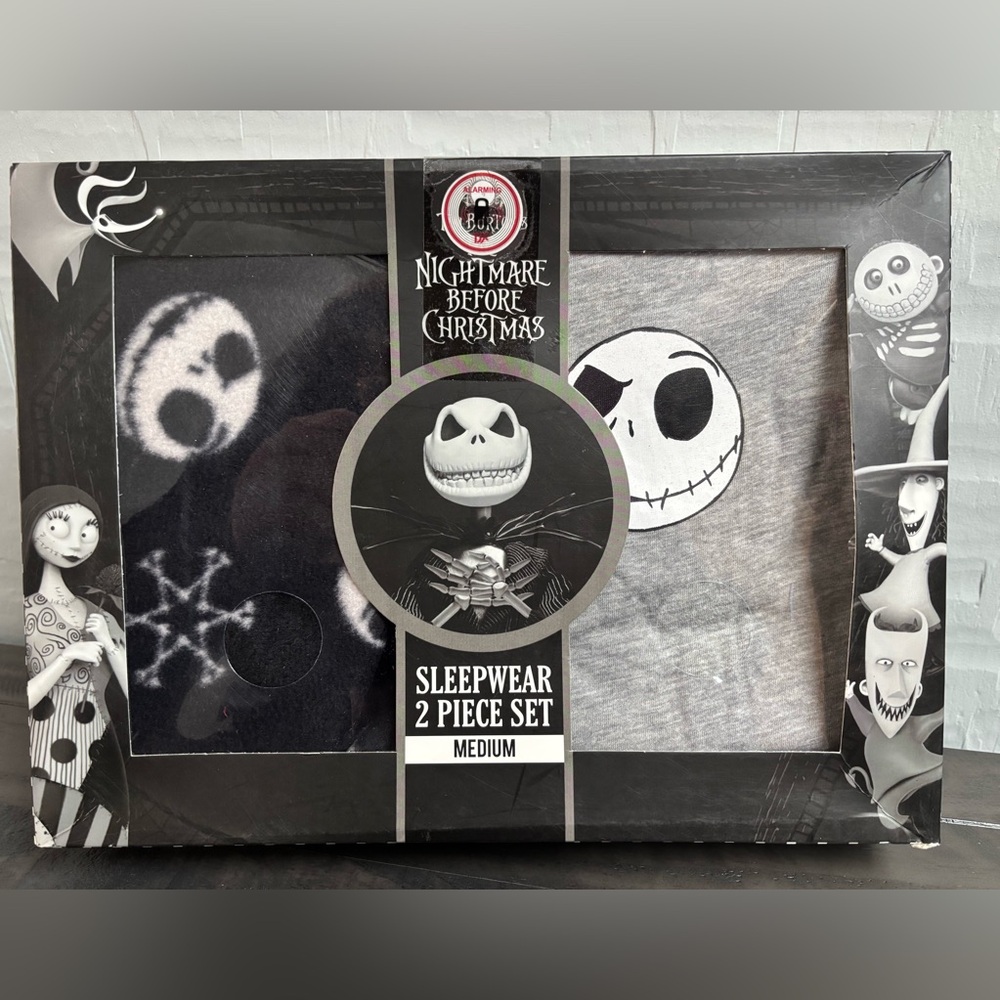 Disney Nightmare Before Christmas Boxed 2pc Sleepwear Set